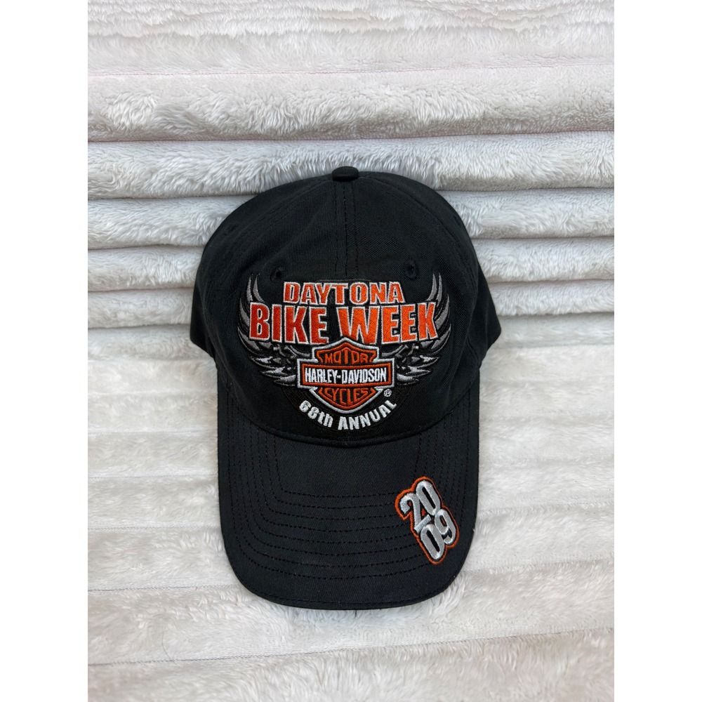 Harley-Davidson 2009 Daytona Bike Week 68th Annual Hat Black Embroidered Cap
